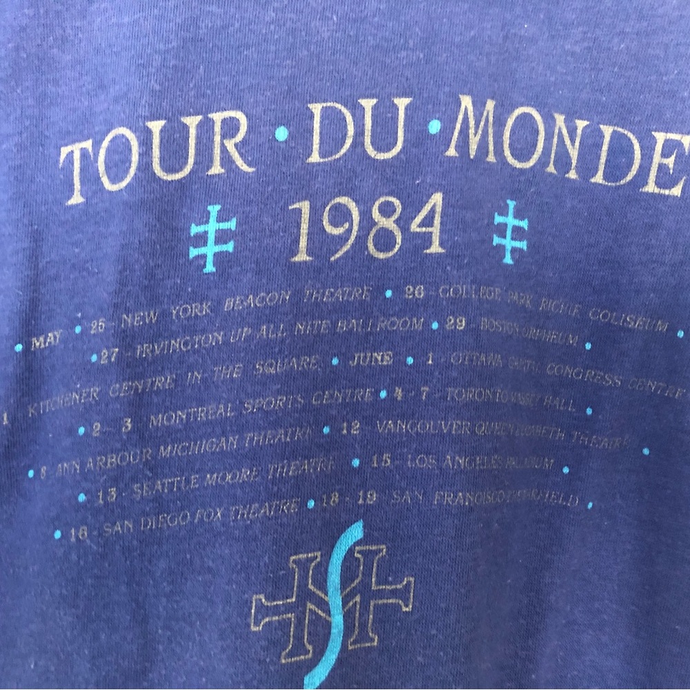 Simple Minds official concert T and pin. 1984 North American tour. - Picture 2 of 4